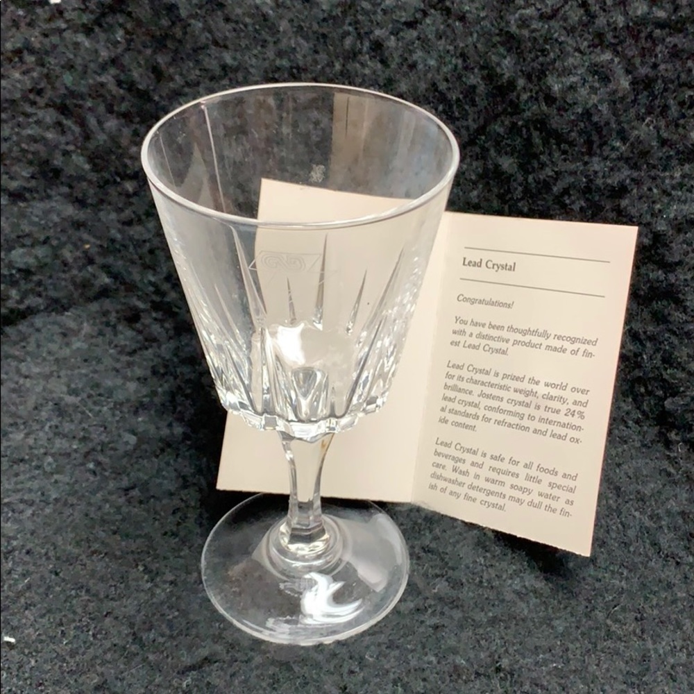 Set of 4 vintage lead crystal glasses